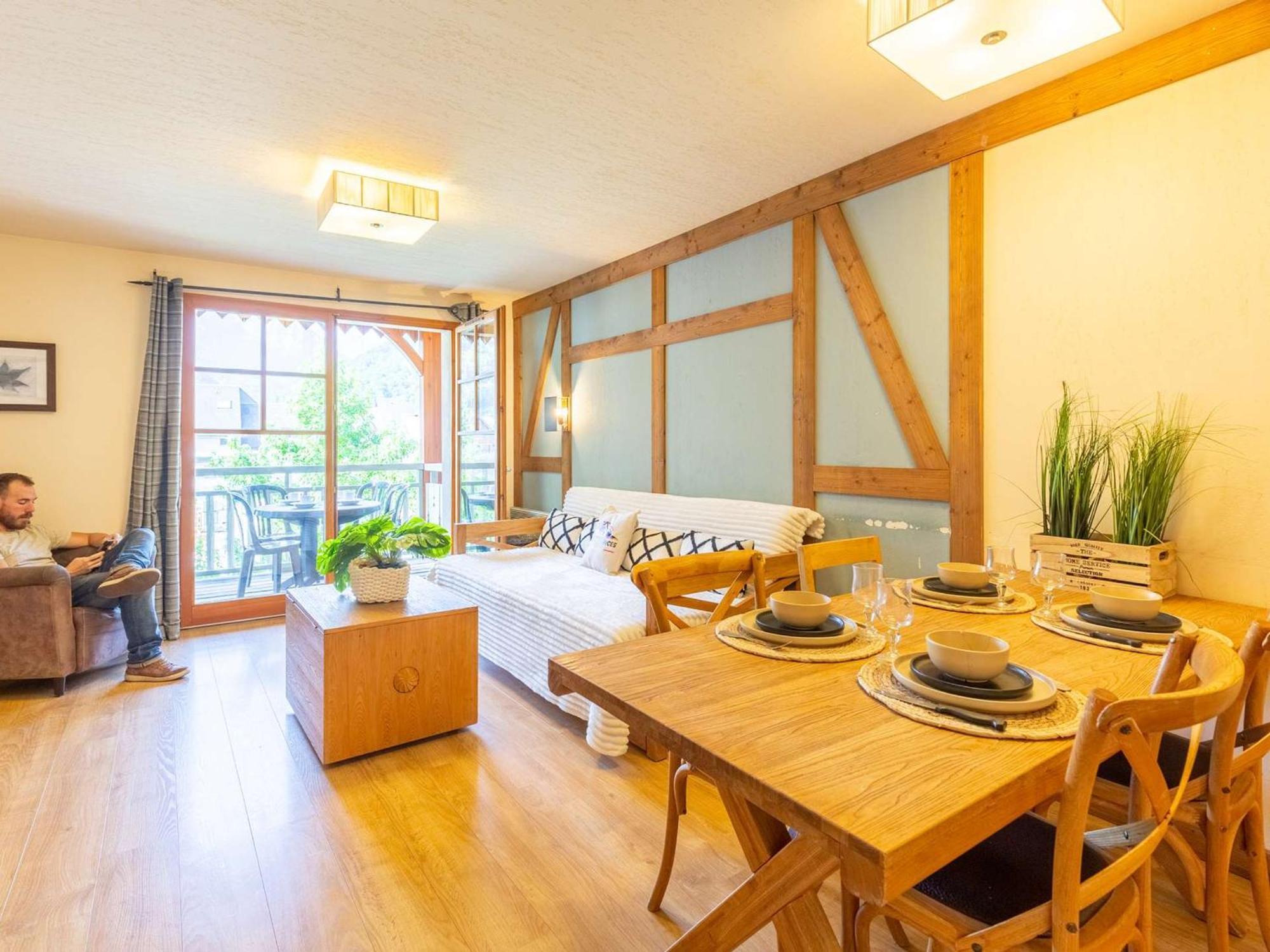 Appartement 10 Pers Avec Piscine, Sauna Et Parking En Centre-Ville De Saint-Lary-Soulan - Fr-1-296-394 Εξωτερικό φωτογραφία